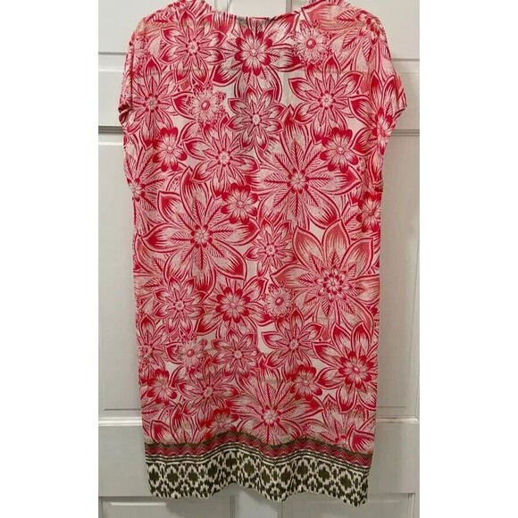 Tommy Bahama Sheer Colorful Short Top Swim Cover Up Size S Pink Tropical - Picture 2 of 4